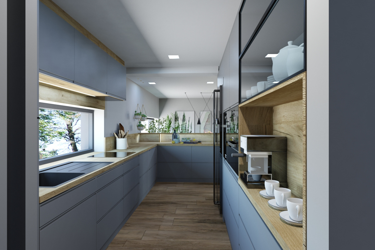DOM JEDNORODZINNY inspiracja Interior interiordesign korytarz kuchnia łazienka projekt salon wnętrze