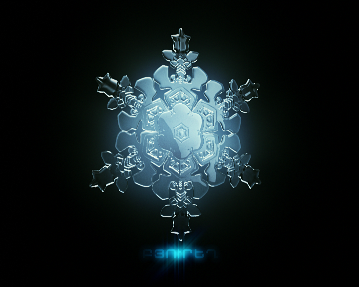 spring water snowflake ice Transformation logo animation