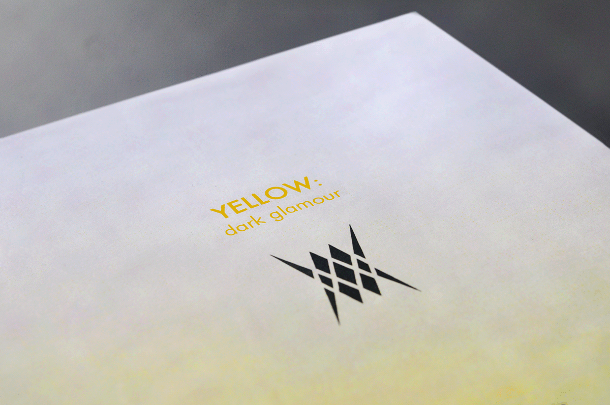 yellow  dark glamour  glamour  POP-UP  book  paper craft toxic yellow