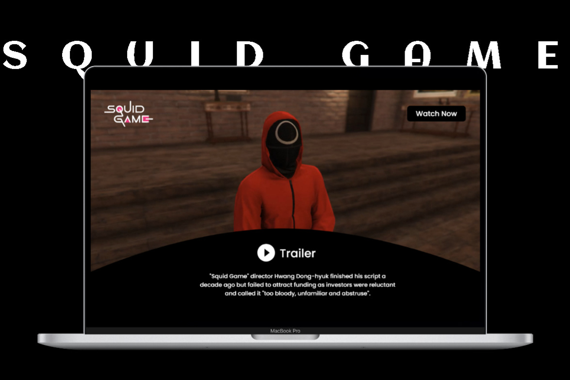 adobexd inspiration squid game Squidgame Netflix squidgamenetflix squidgamewebdesign UI/UX Web Design  Webdesign