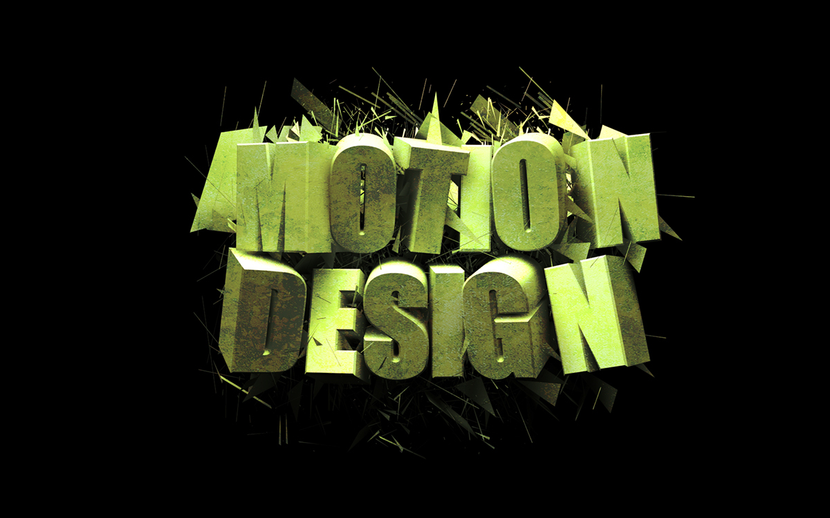 3D fonts motion design cinema 4d