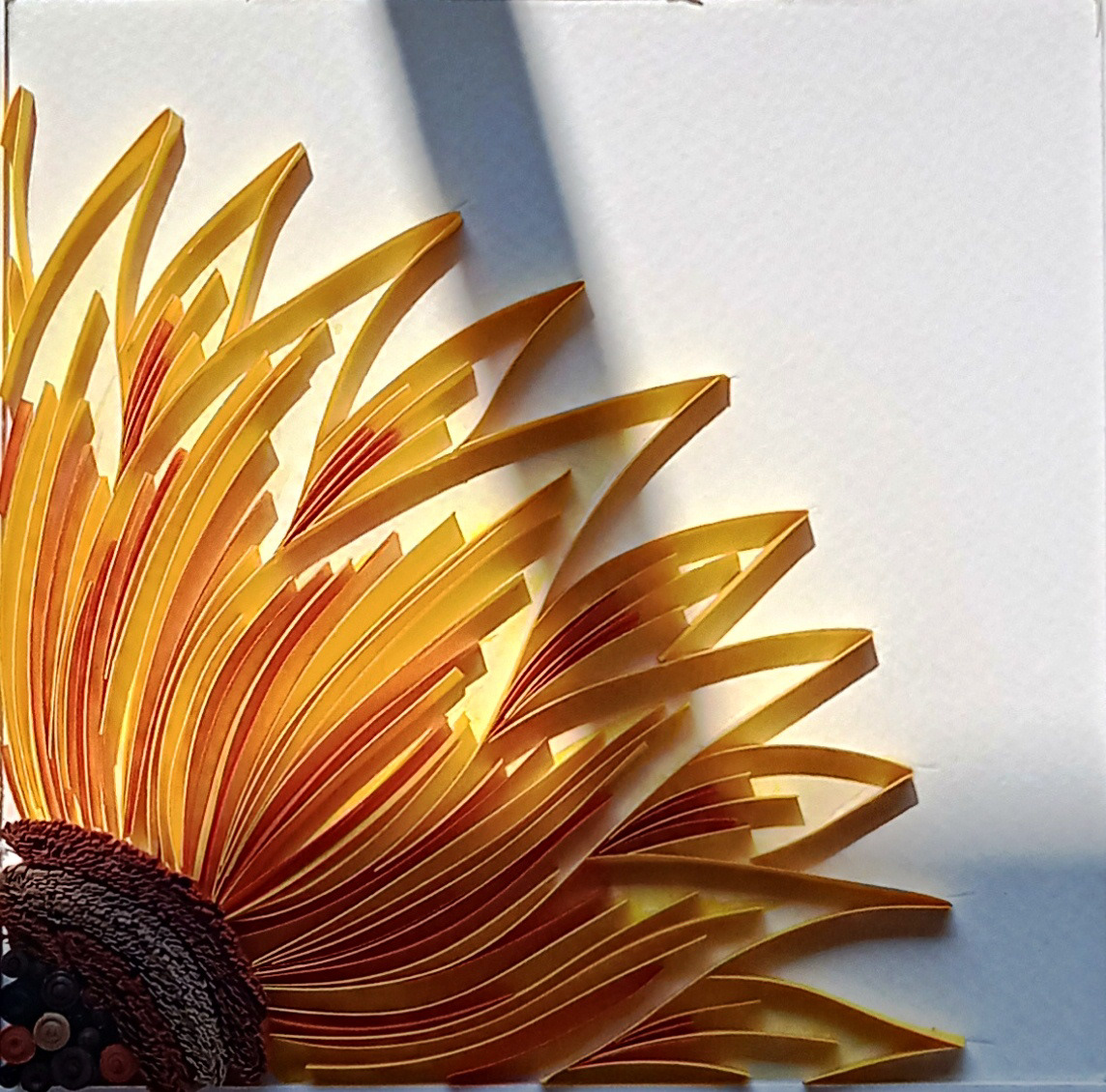 ILLUSTRATION  Paer art paper flowers Paper Illustration paper quilling sunflower
