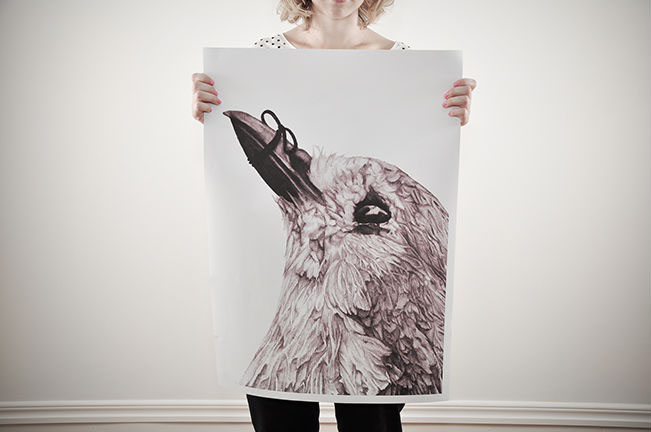 bird print art work limited edition Sweden ARTpeople