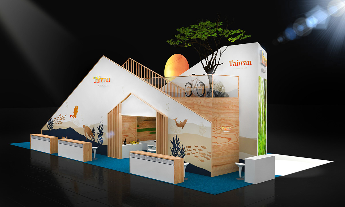 booth design Exhibition  exhibits graphic Show Space  Stand trade Travel