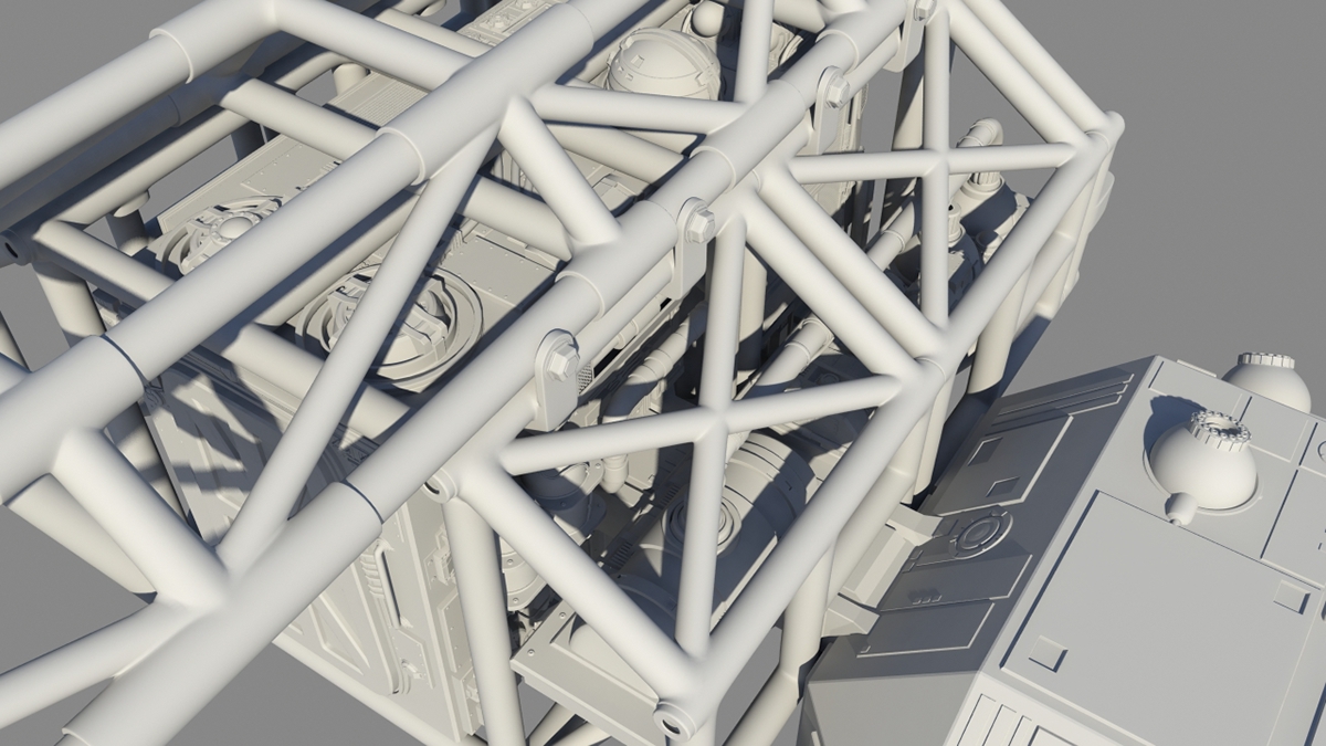 autodesk maya high polygon modeling 3d modeling Hard Surface Modeling