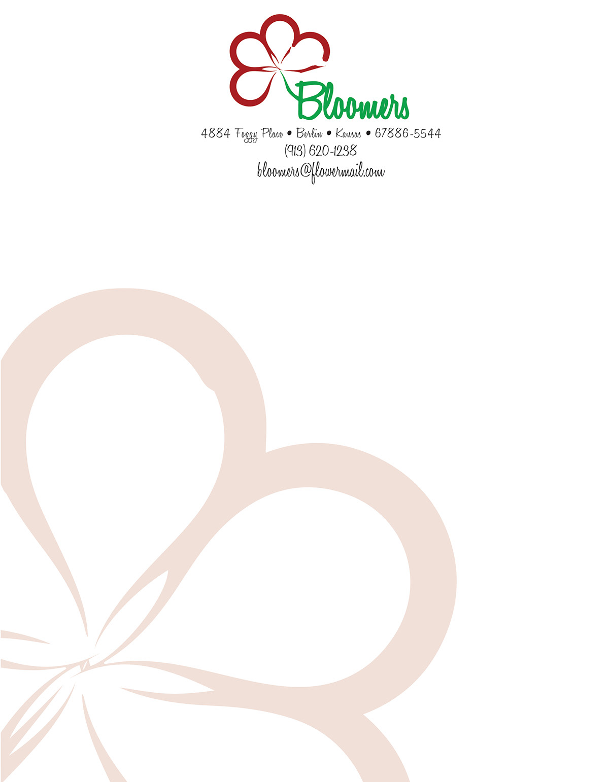 Flowers logo brand identity