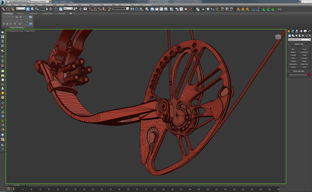 Compound Bow element 3d after effects 3ds max Hunting