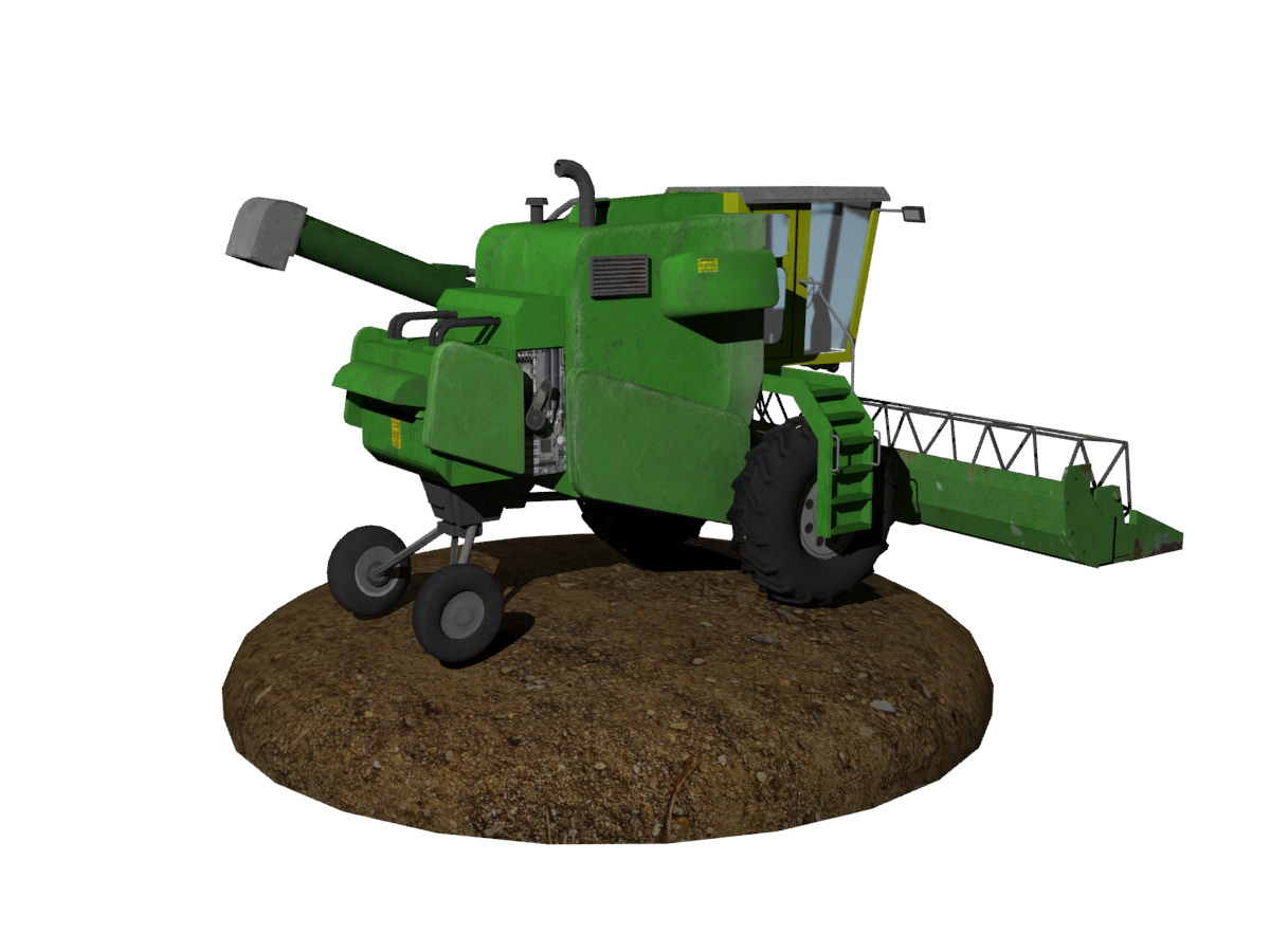 Windrower farm equipment 3D Vehicles John Deere