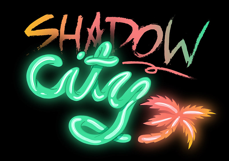 logo design brand draw shadow city shadow city