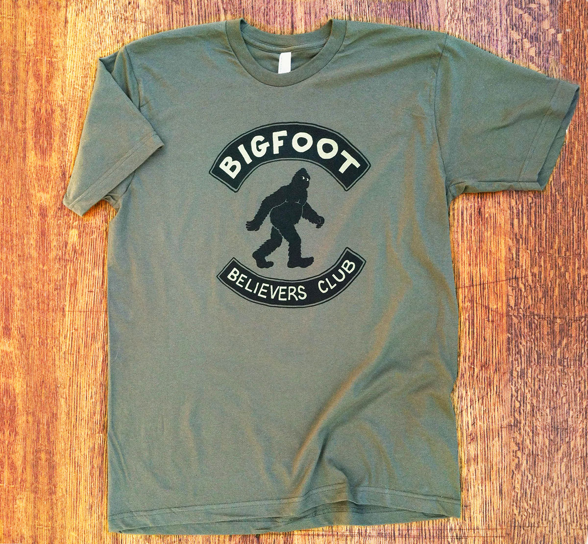 Bigfoot Believers Club t-shirt Screenprinting