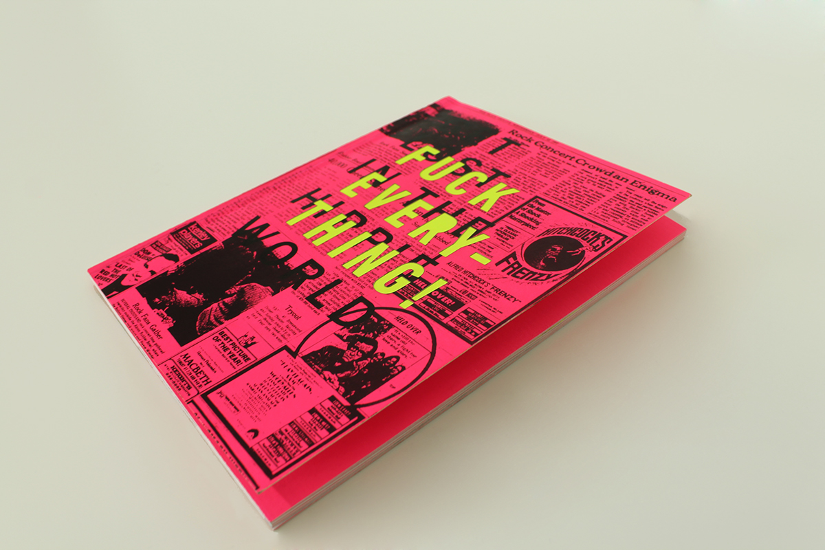 book Serigraphy neon editorial hippie punk