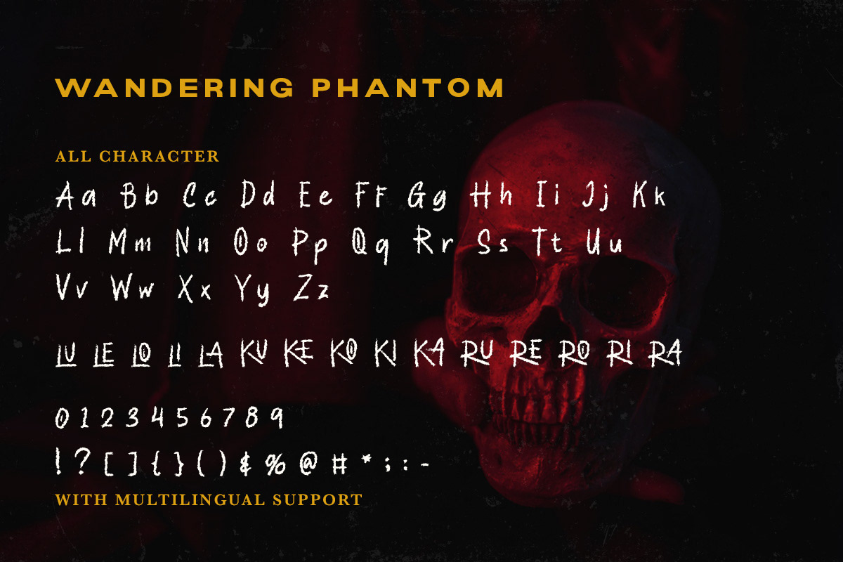 horror creepy spooky Typeface Scary macabre dread eerie unsettling chilling