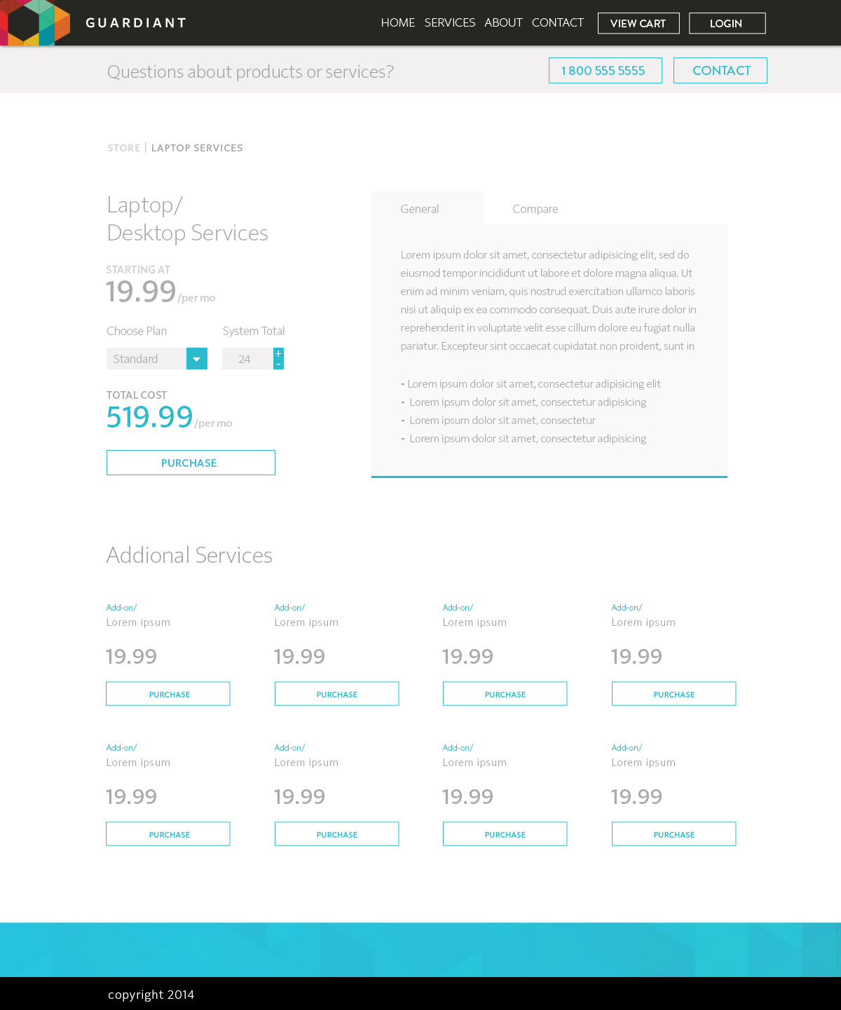 IT mock-up corporate modern clean Ecommerce e-commerce colorful