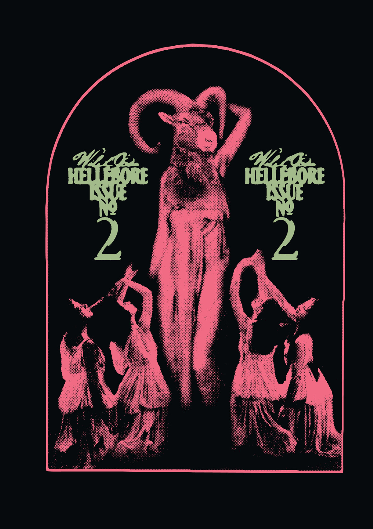 book cover editorial folk-horror Halloween horror magazine midsommar Pan typography   alan moore