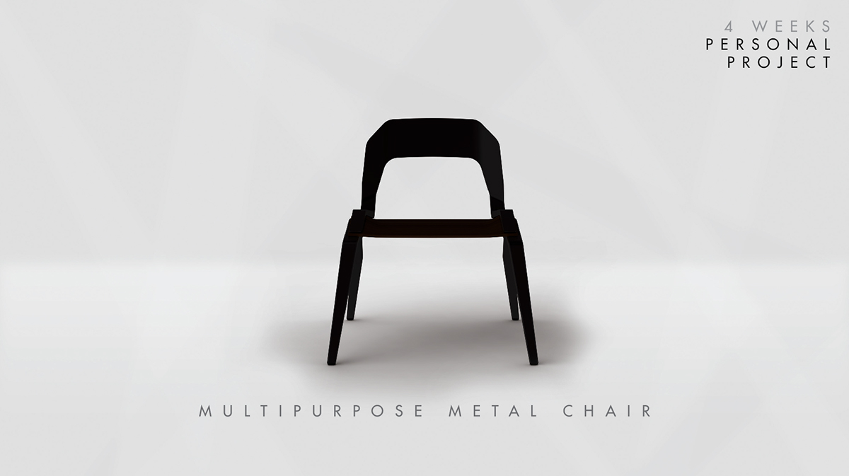 chair wood aluminium contemporary house Solidworks modern Italy cuban metal