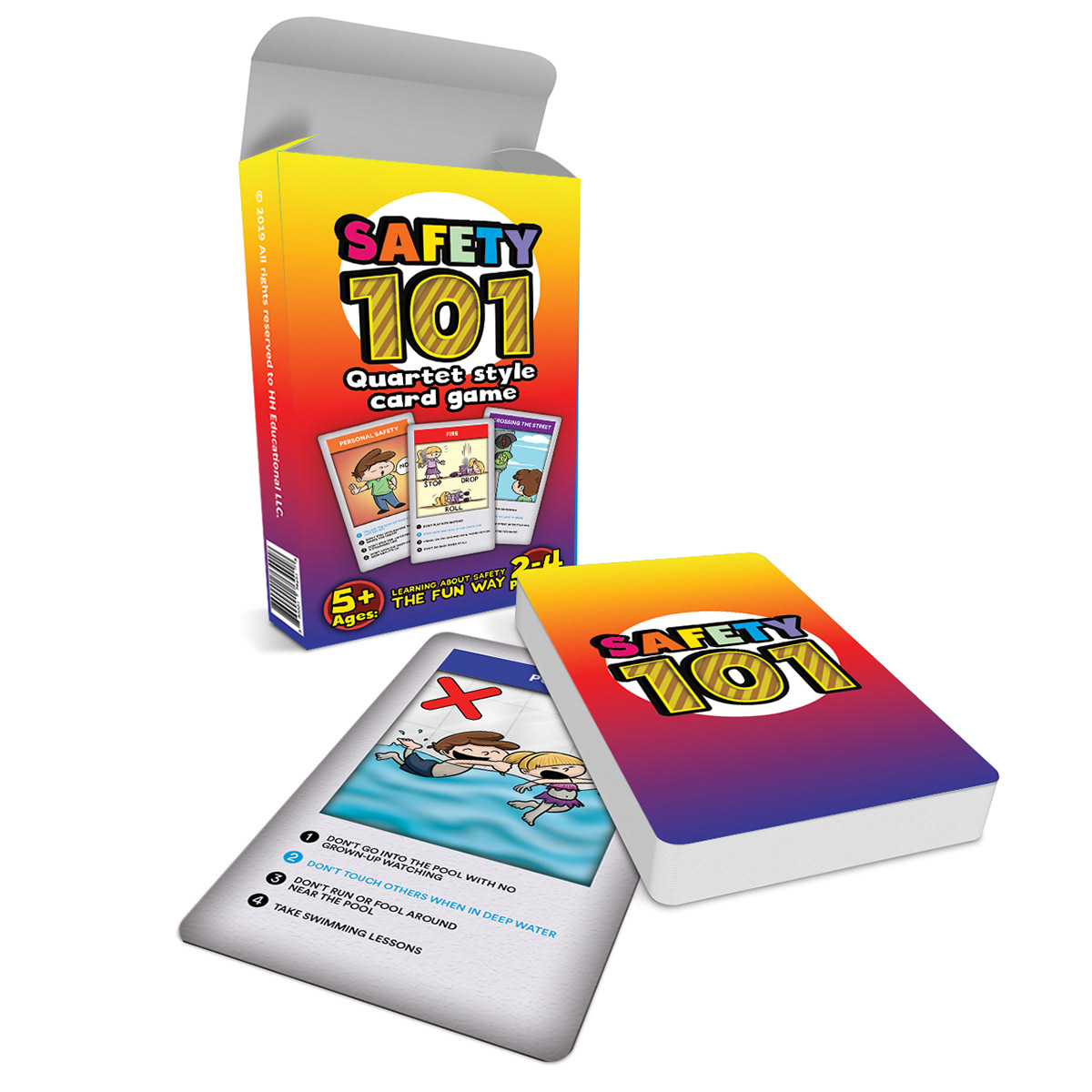 safety card game children learning