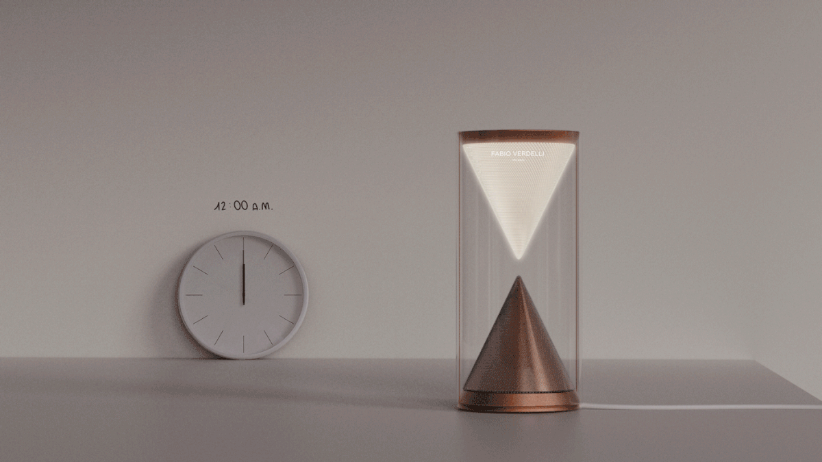 hourglass glass time product design  industrial design  clock timer led