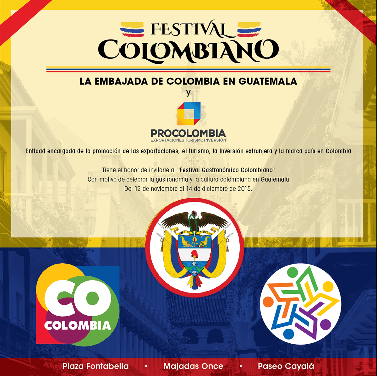 festival colombia Guatemala Food  restaurante