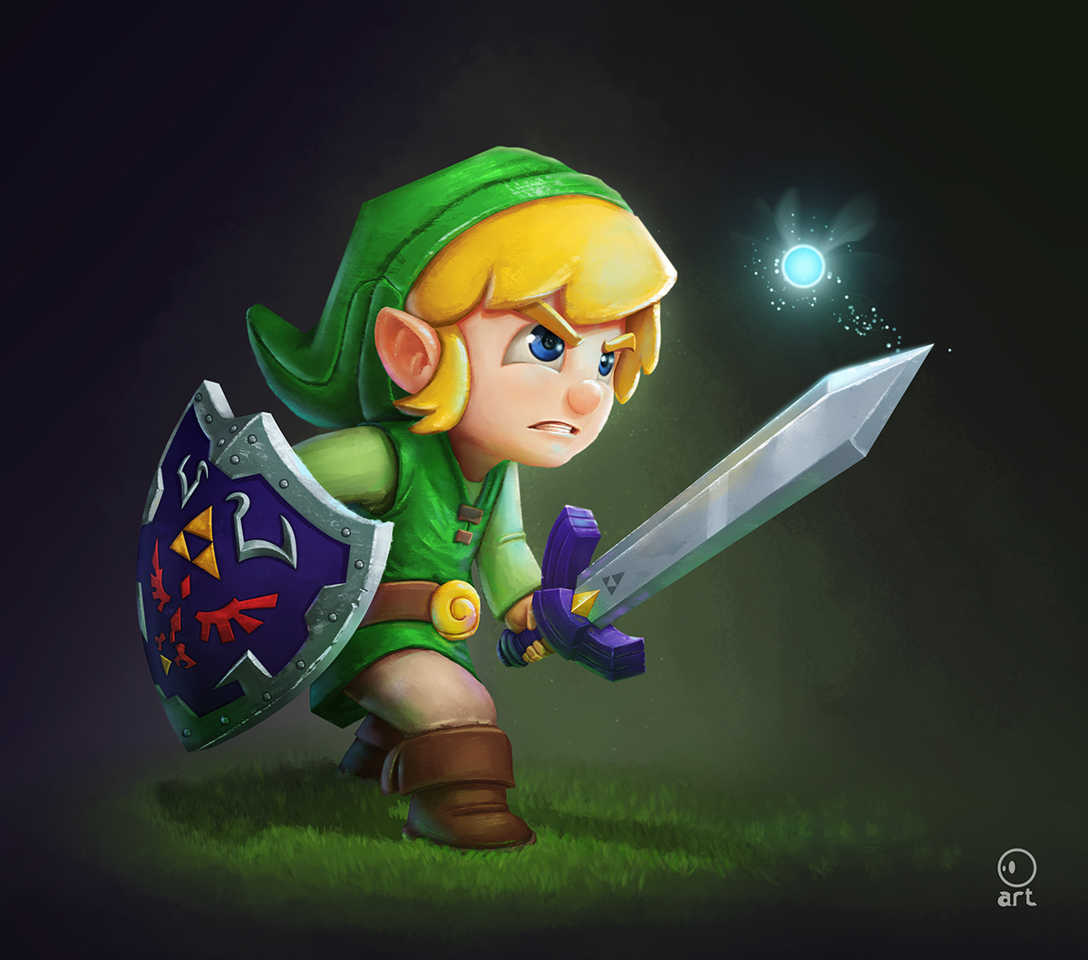 The video of this week is a fan art I did of "Link". 