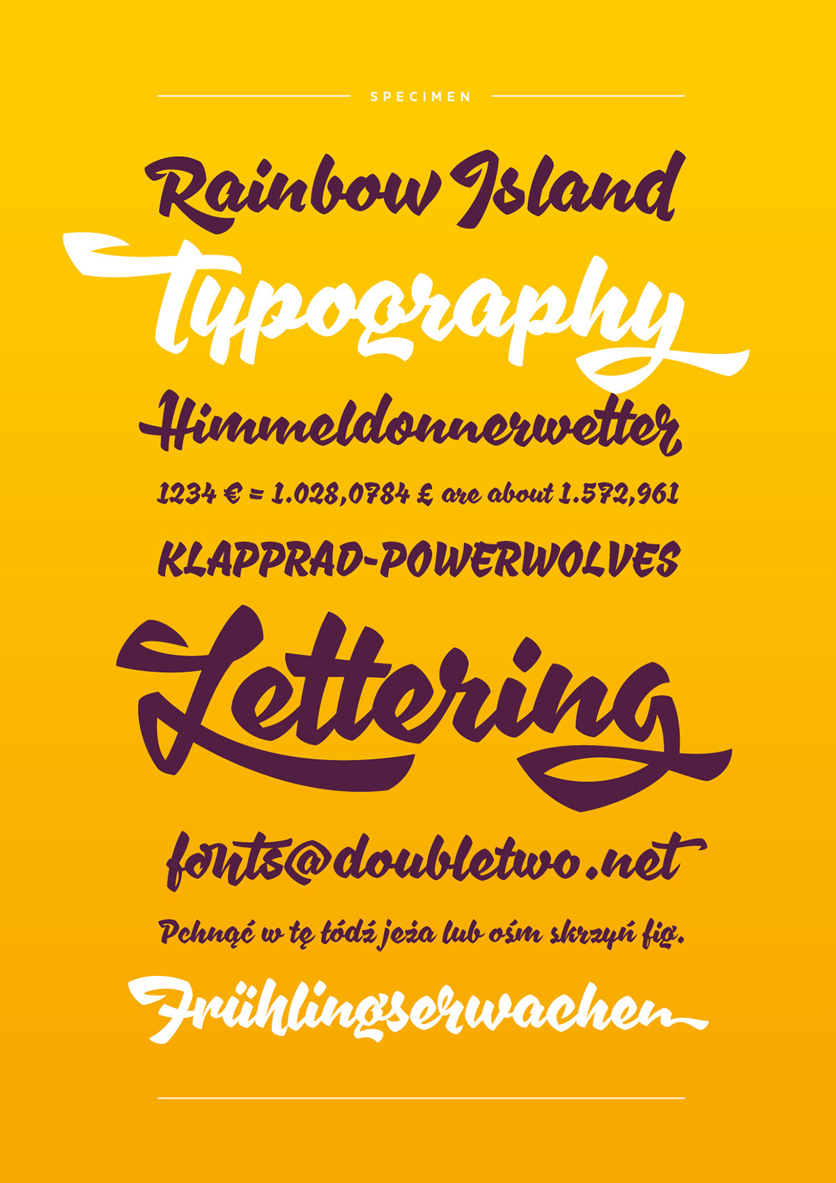 brush lettering Script font logo