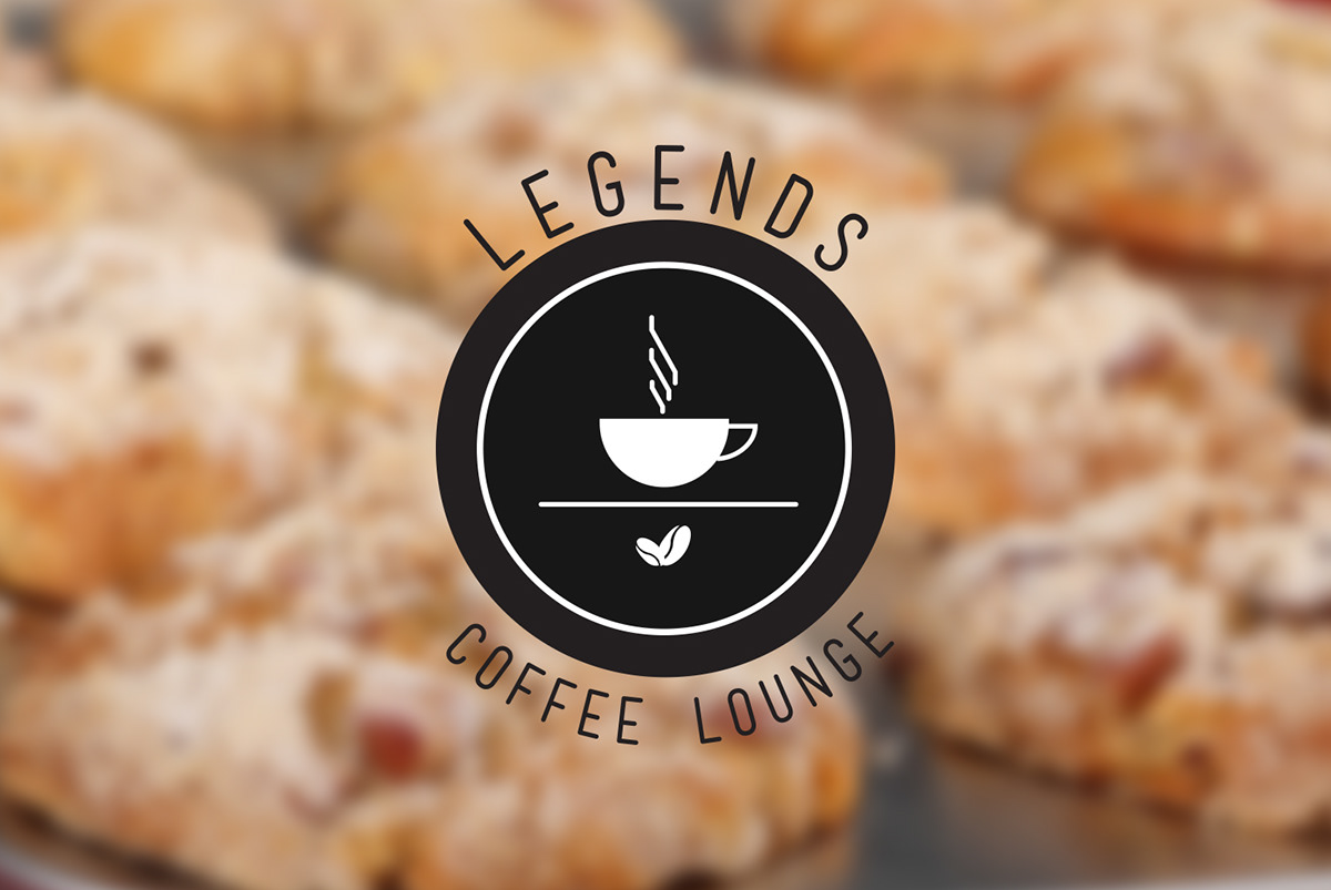 logo cafe legends Coffee lounge