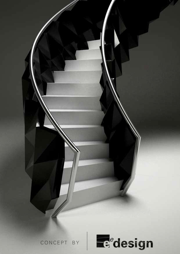 stairs stair organic Staircase design bespoke tailor-made