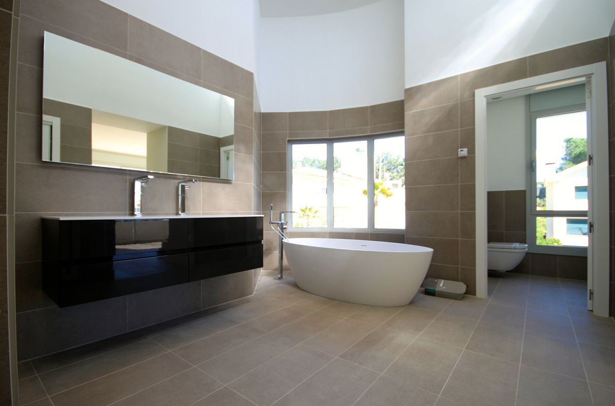 finishes Design bathroom open kitchen swimming pool facade