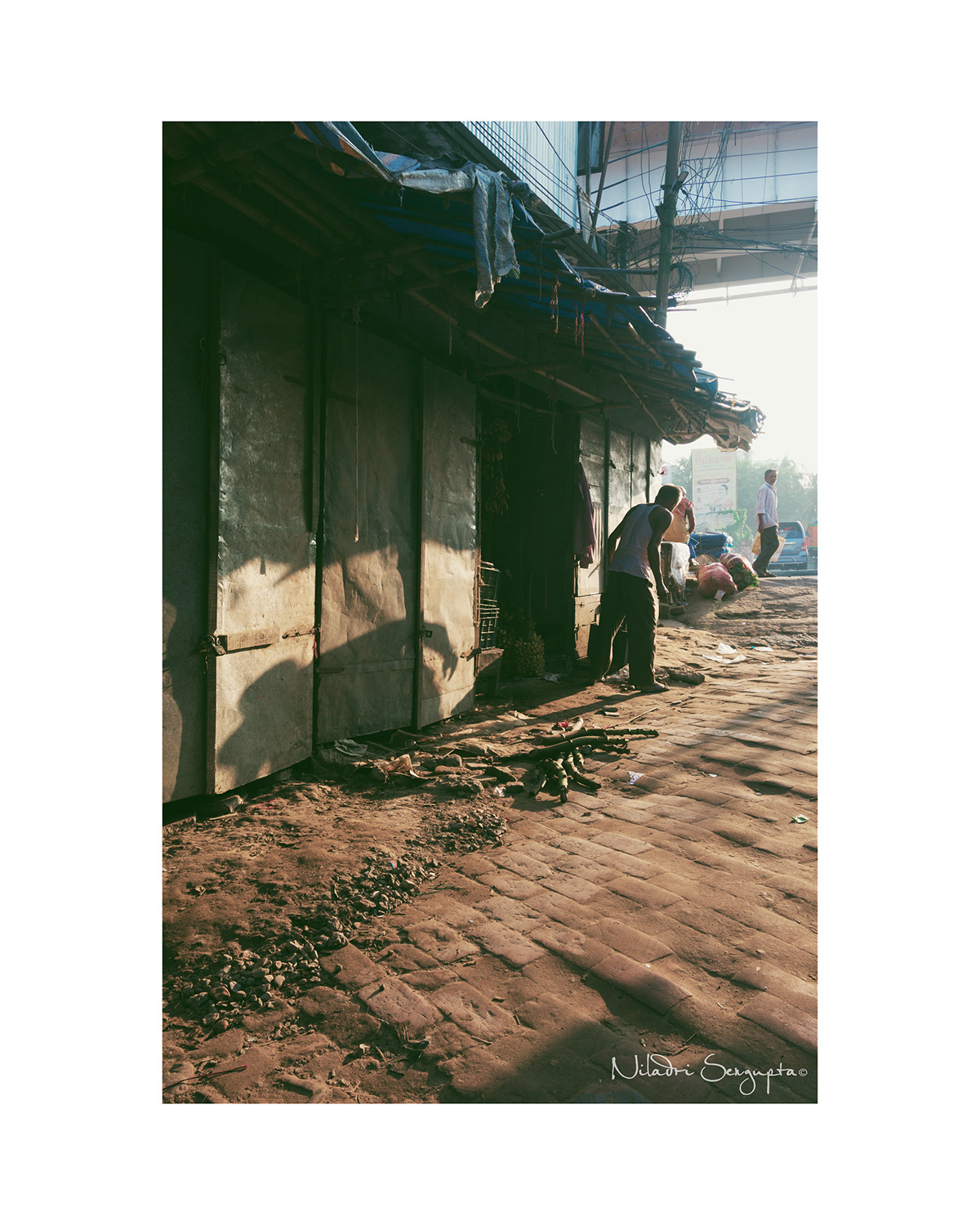 human India light market Outdoor people raw shadow Street