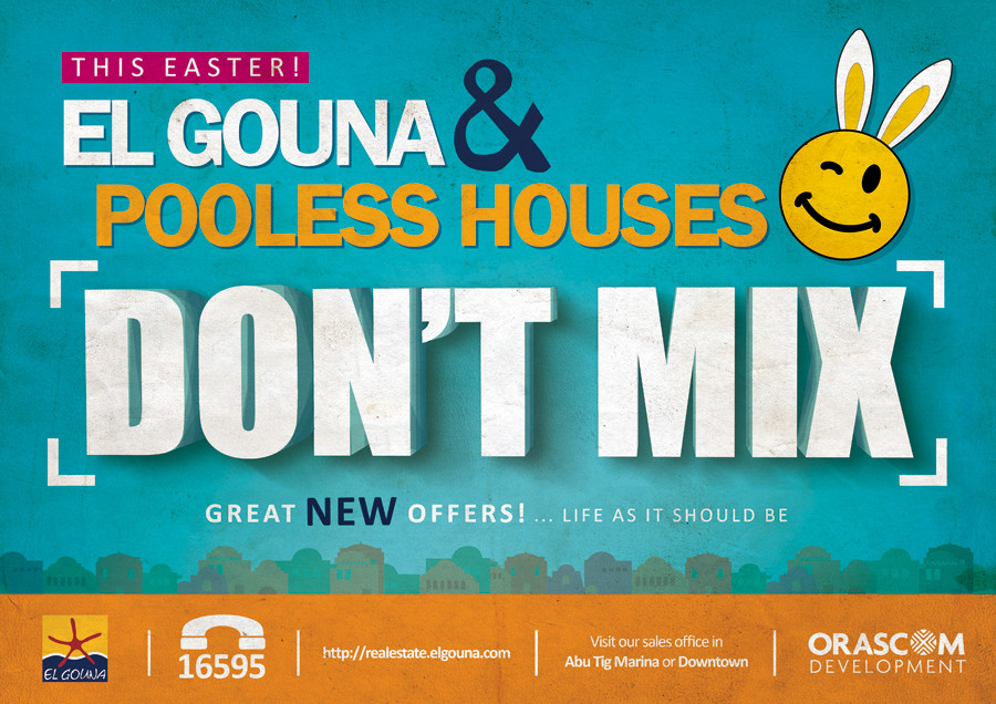 Easter El Gouna offers Don't Mix bunny intrest poolless  