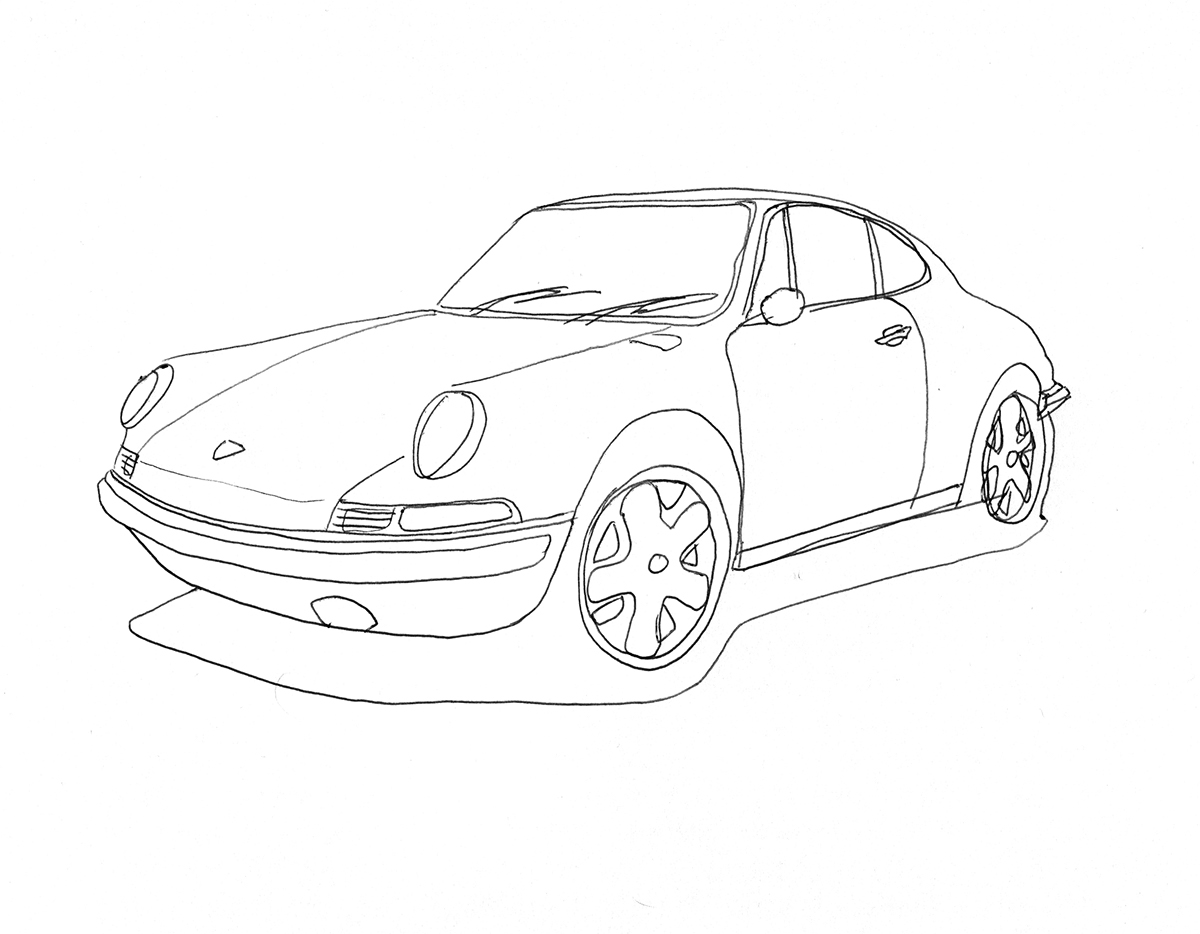 car design hand sketch sketching tesla JDM