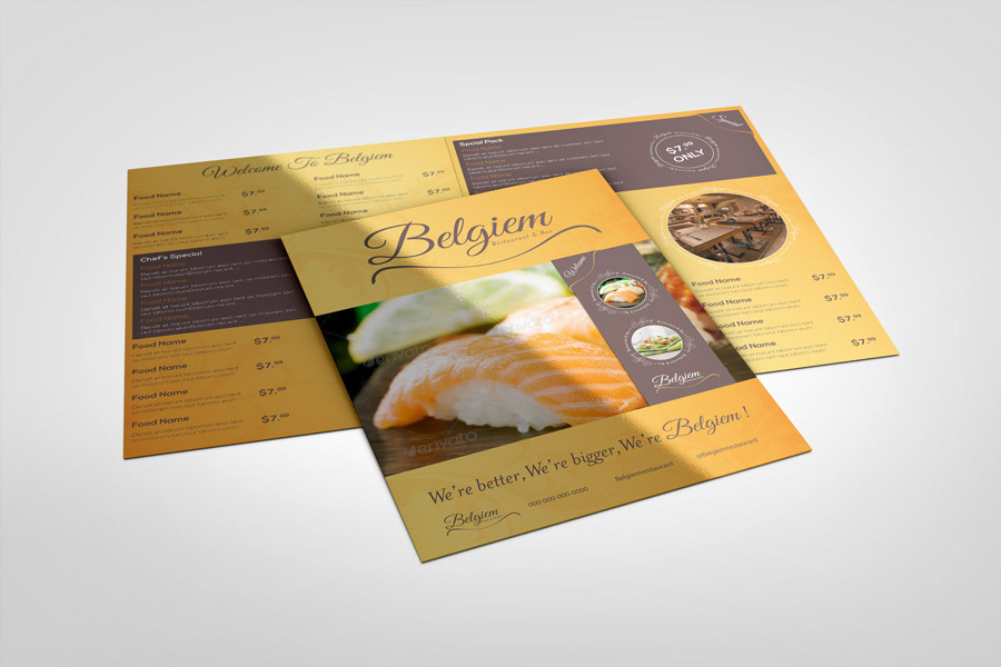 a4 bewery brochure clean drinks Food  InDesign letter menu Pizza restaurant stylish template wine