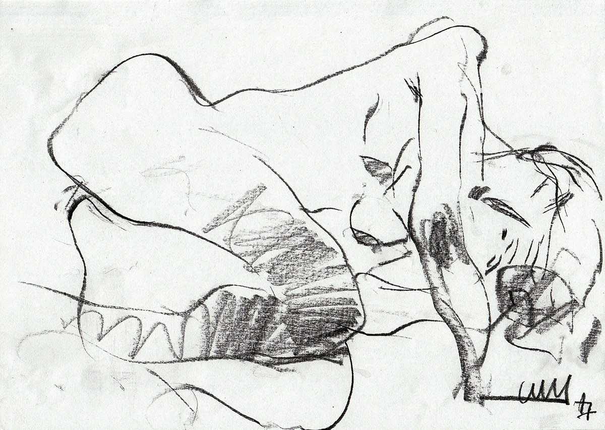 nude naked sex erotic woman girl figure Drawing  sketch
