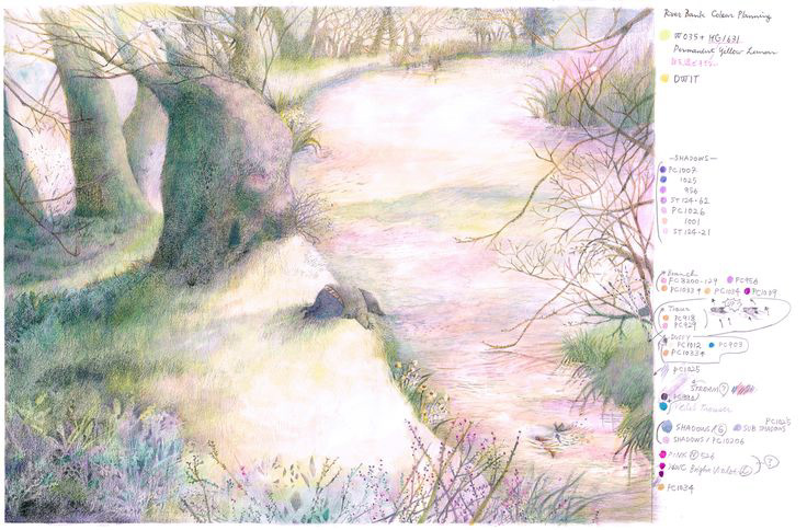 Maya Miyama ILLUSTRATION  The Wind In the willows kenneth grahame  kidlit Unpublished Project Character design  colored pencil pencil