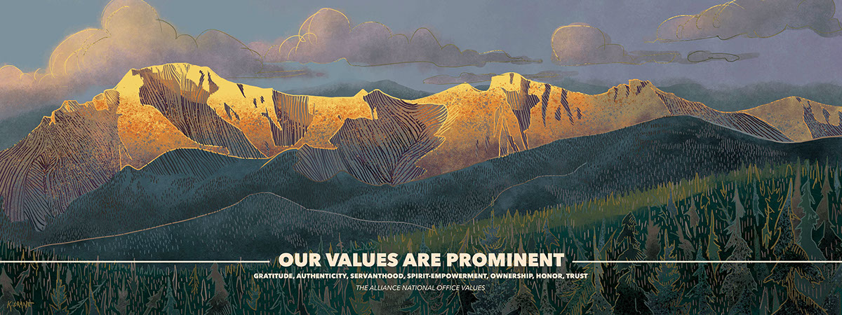 vintage Travel poster Colorado Landmark Values core rock balanced prominent