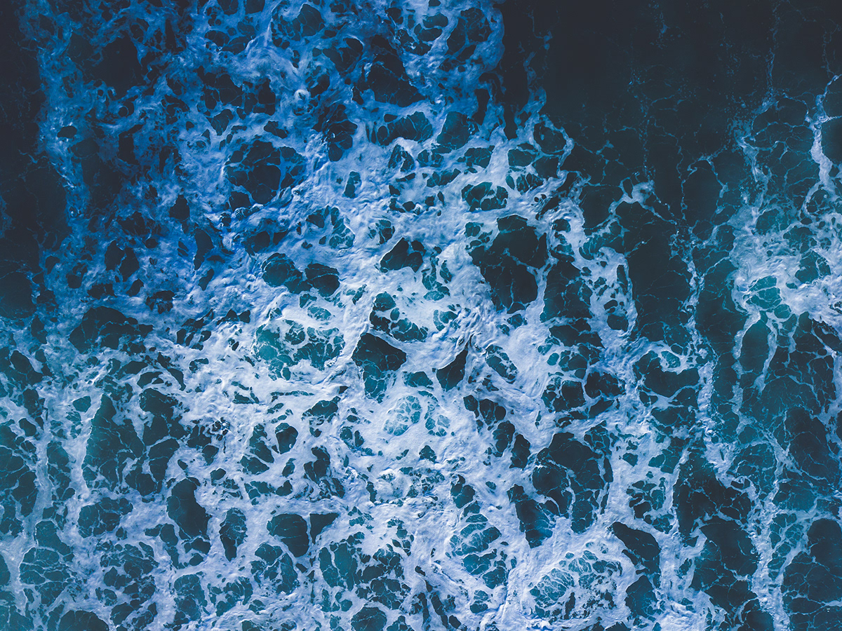 Ocean Seaside photo drone color water