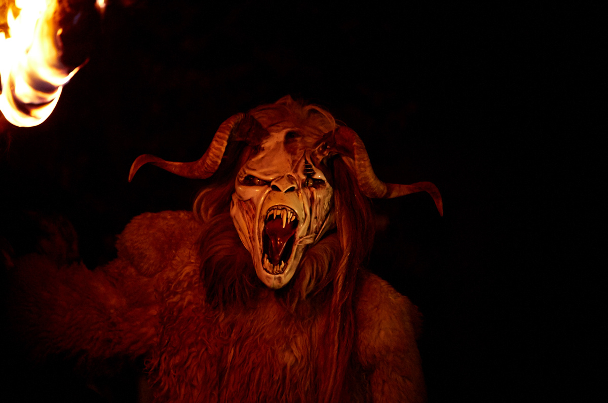 fire night Folklore monsters Demons Krampus