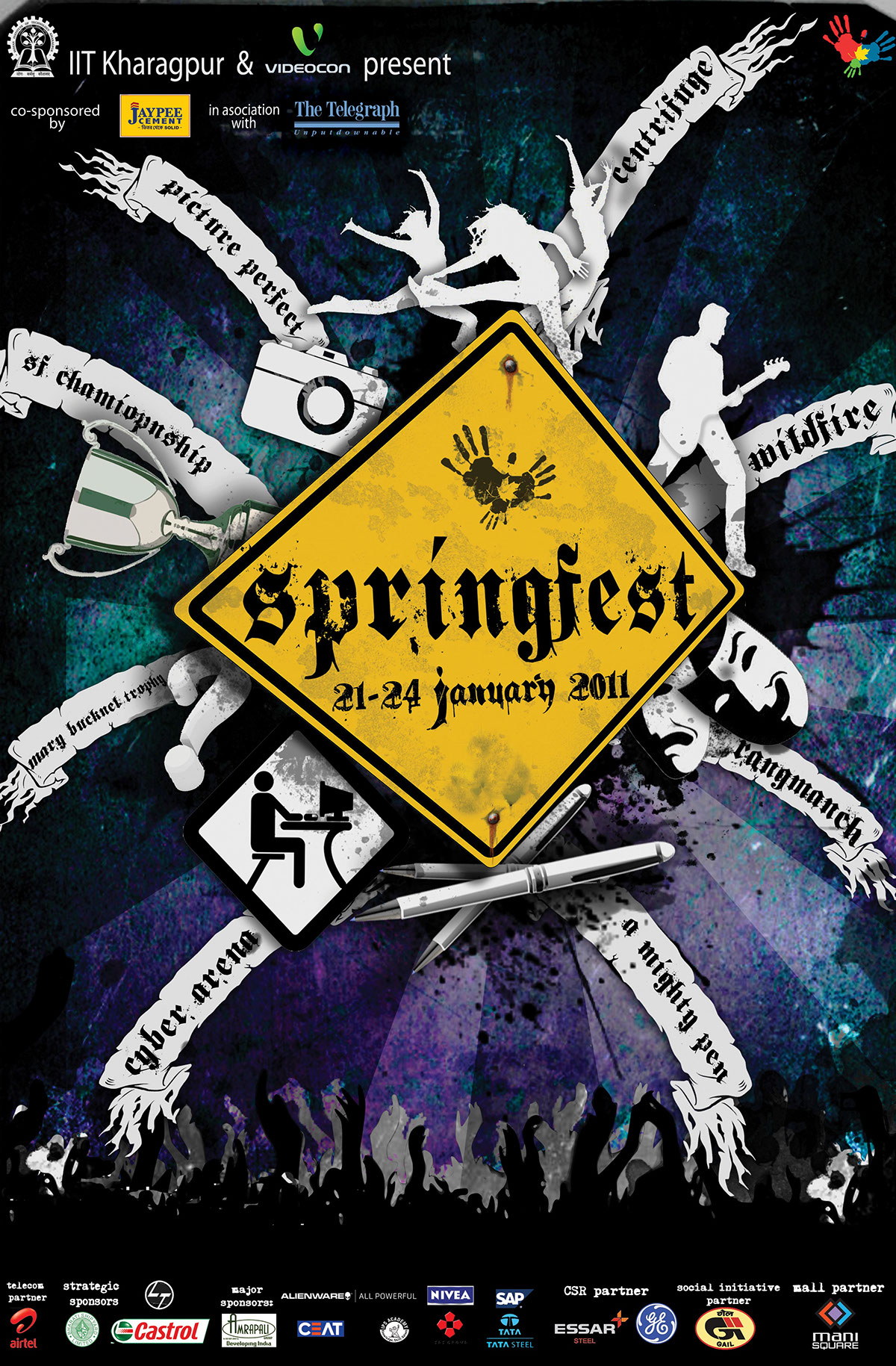 spring fest posters Event concert iit