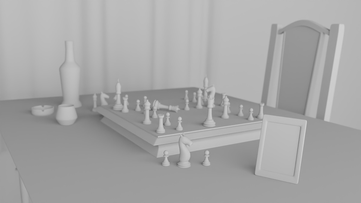 blender blender 3d 3d render CGI chess chessboard Cycles render game Realism Render