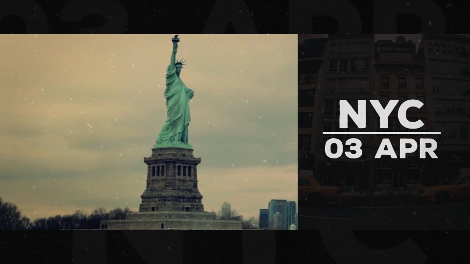 after effects motion graphics  Urban opener template videohive New York intro Event Glitch