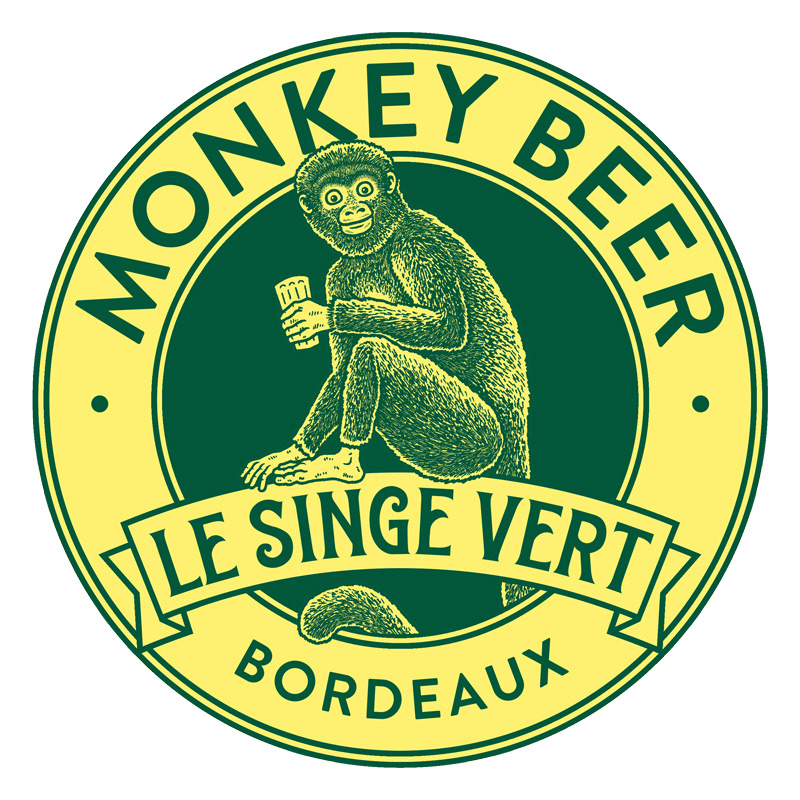 bar beer Bordeaux cocktail drink jungle monkey Retro tradition vintage