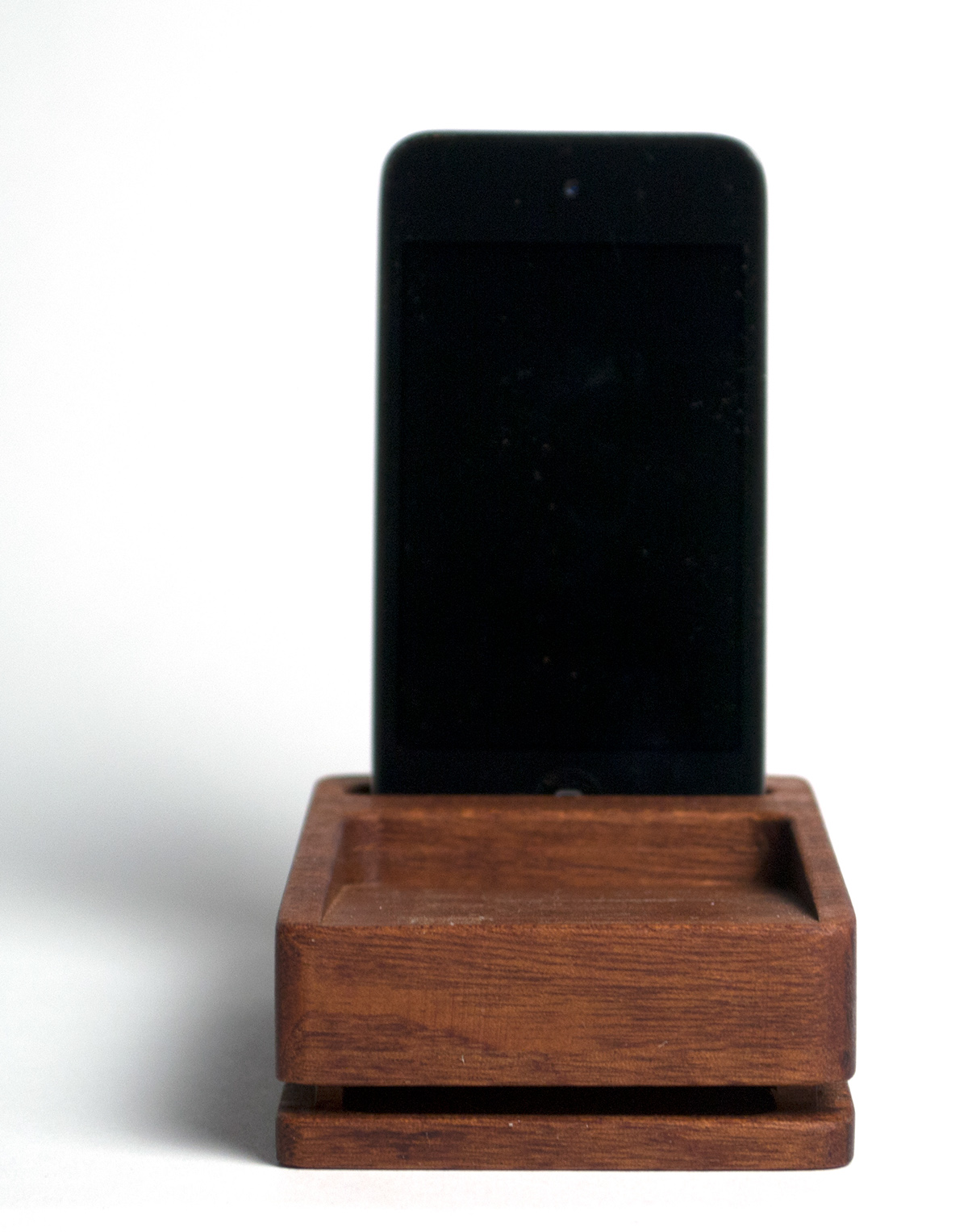 iphone dock passive speaker sapele ipod woodworking