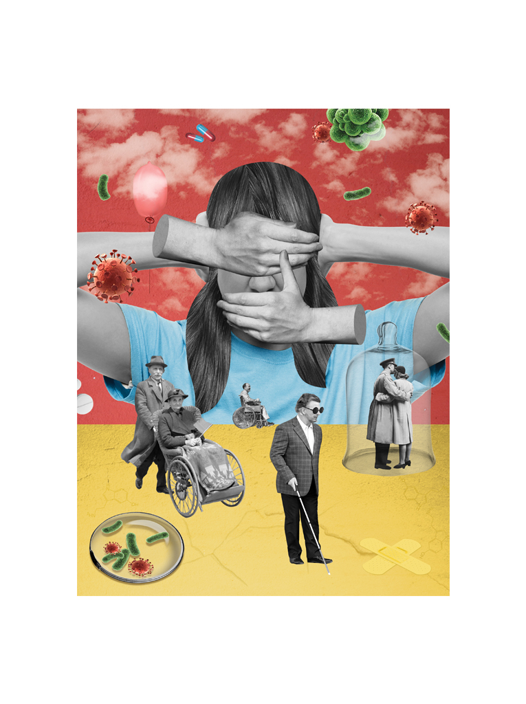 collage Digital Collage magazine Women's health woman medicine desease psyhology