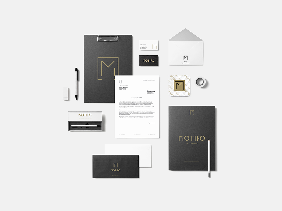 architect Interior design polska motifo business card clean White Theme