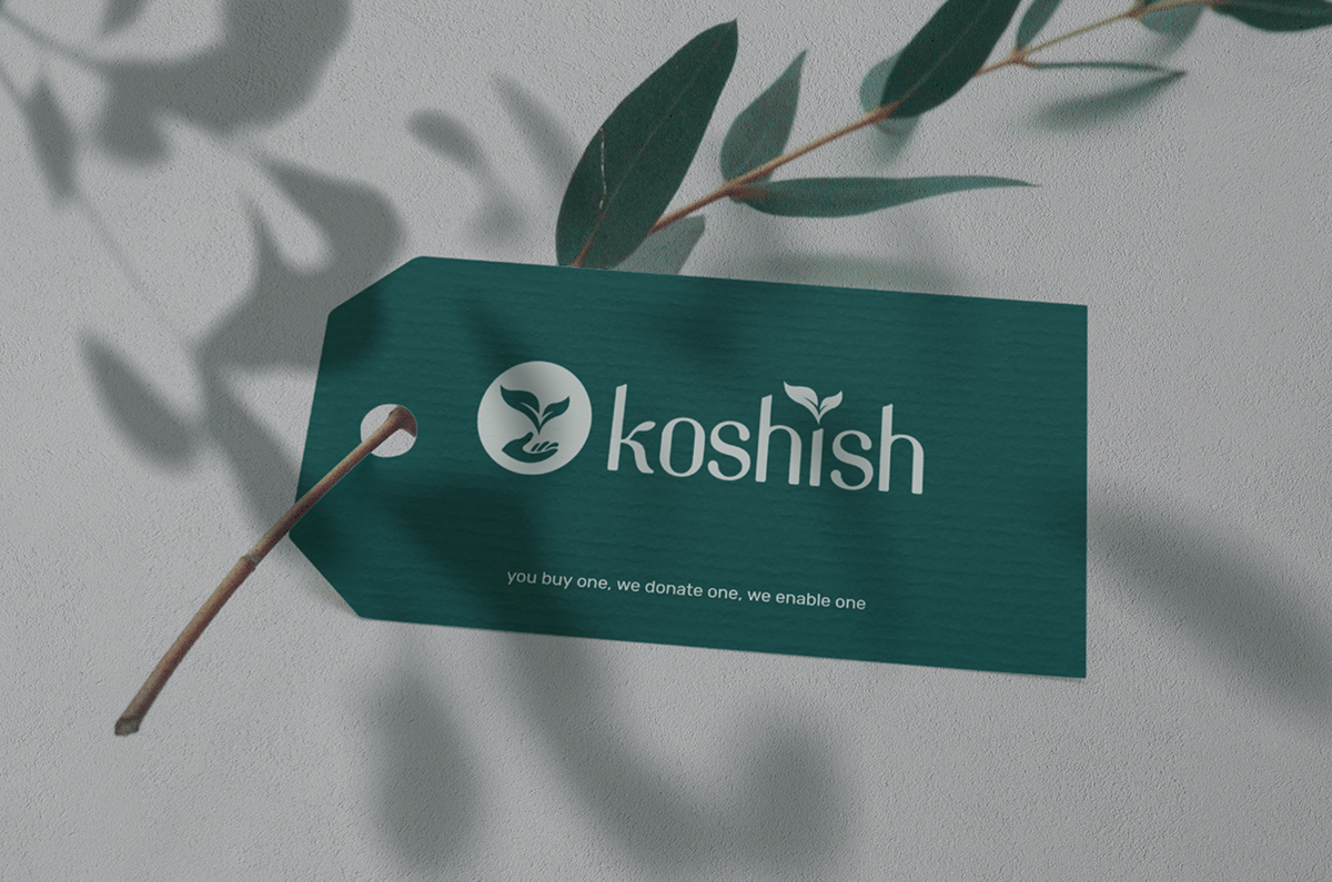 brand branding  Clothing Ecommerce Fashion  Garments koshish natural typography  