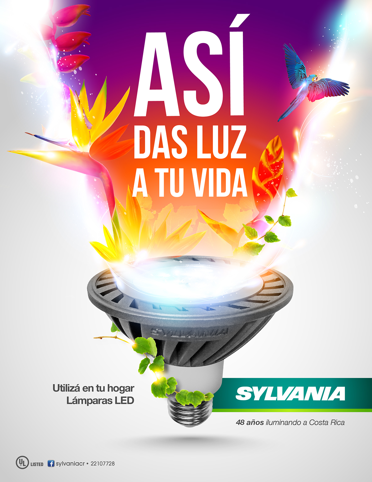 sylvania Costa Rica lighting products light bulbs lamps Fixtures Nature green Tropical color fauna Flora