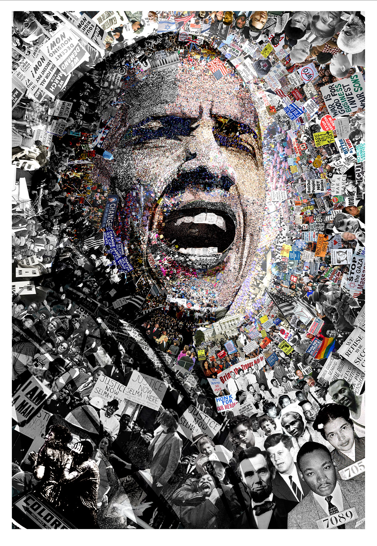 × barack obama × obama poster × MLK × Michelle Obama × President × SOHO × O O × Civil Rights × protest × street art × Martin Luther King × google