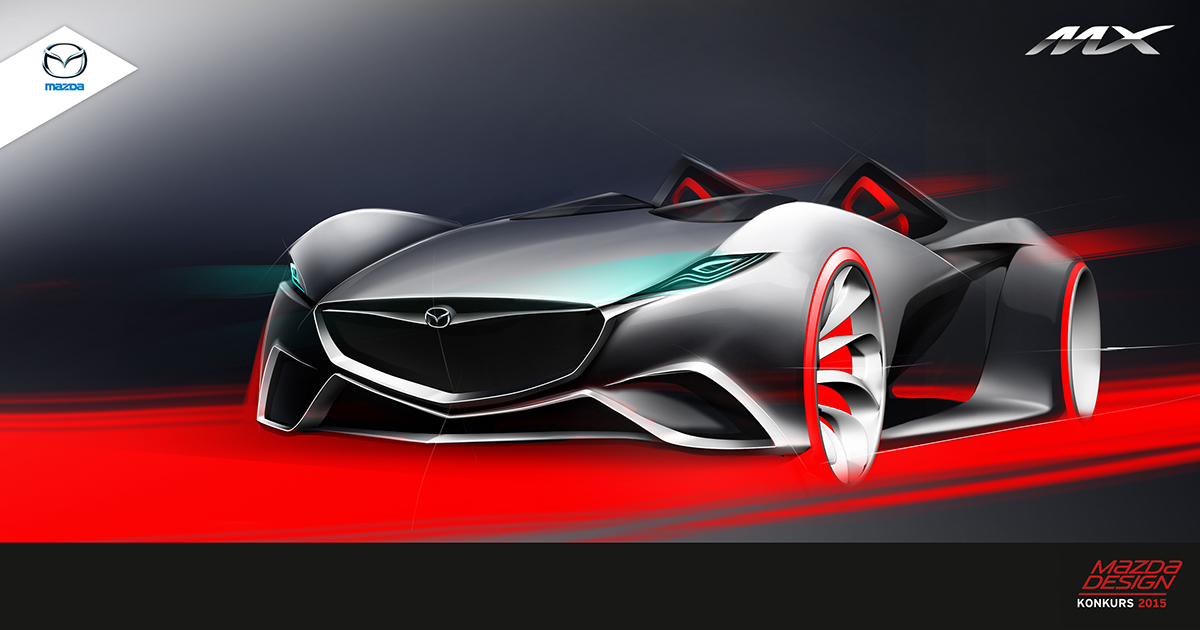 mazda concept car two seater