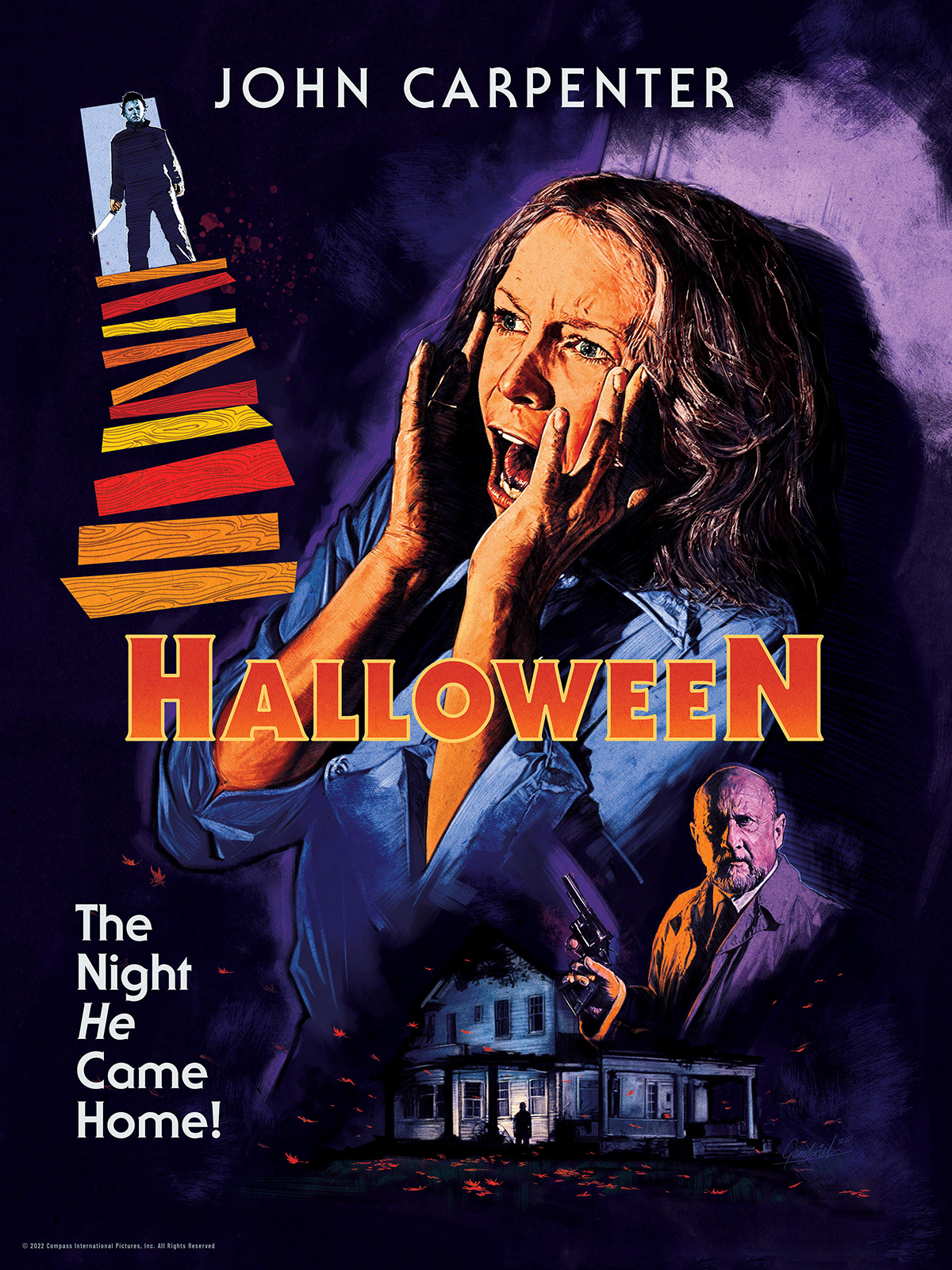 80s style digital illustration Halloween ILLUSTRATION  movie poster movie poster artist painting   poster Poster Design Retro