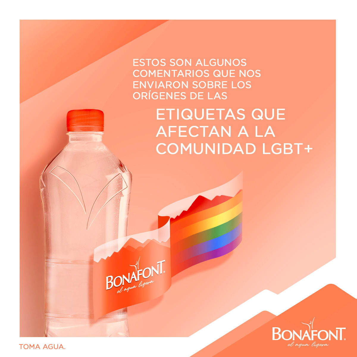 agua Bonafont etiquetas sociales mexico orgullo pride