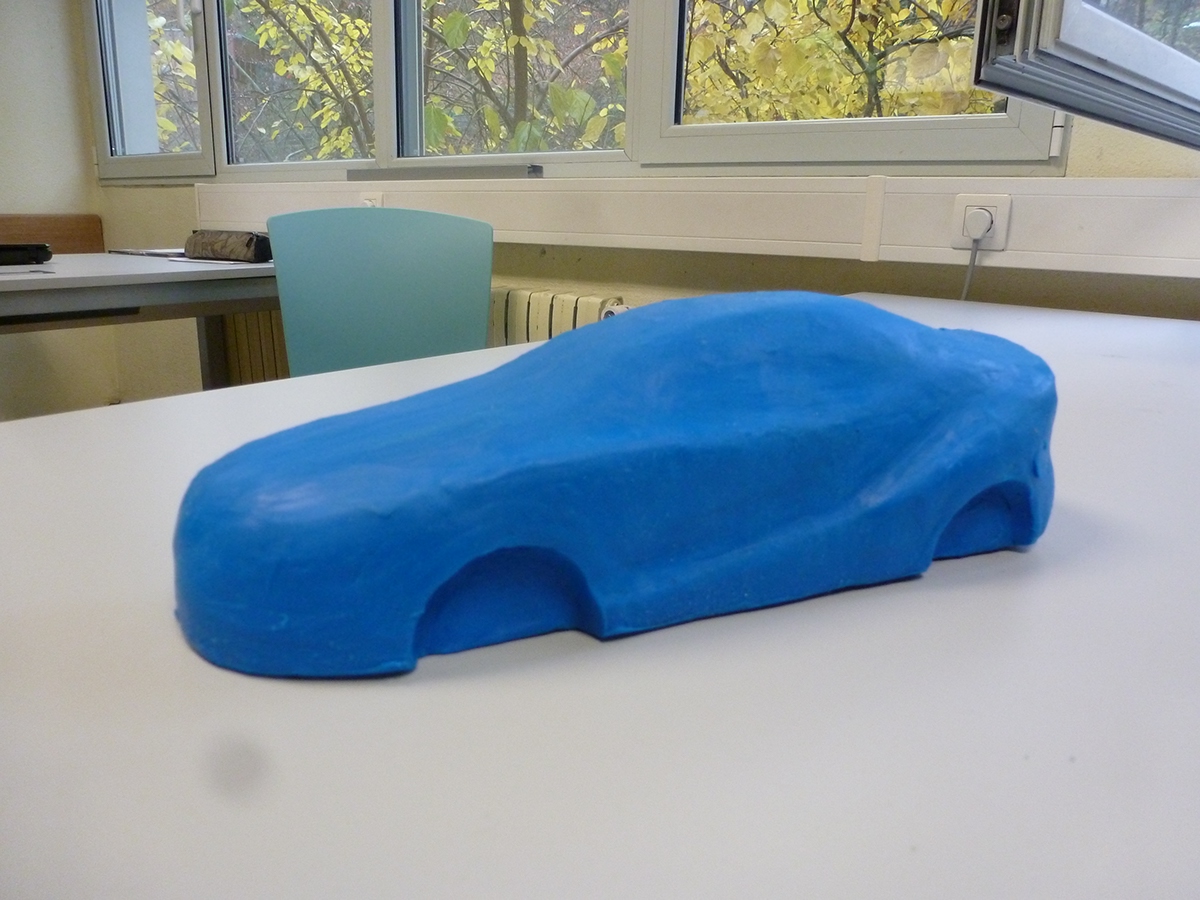 ecar car automotive   design Carbon Fiber Plasticine 3D model handmade ecological